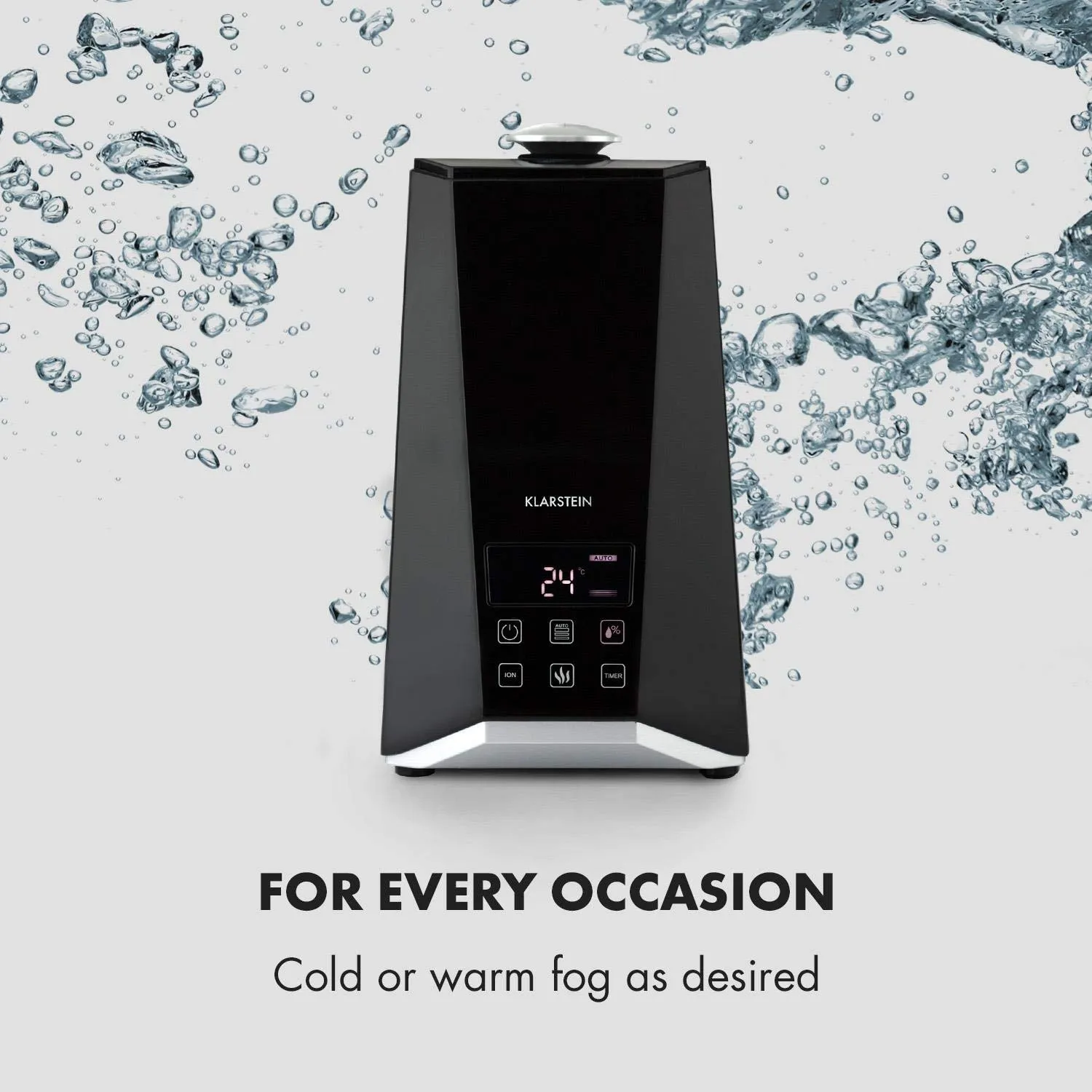 Klarstein VapoAir Onyx Humidificateur 5,5 L Noir Ioniseur