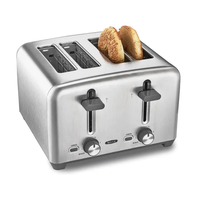 La Bella grille-pain 4 tranches inox extra-large