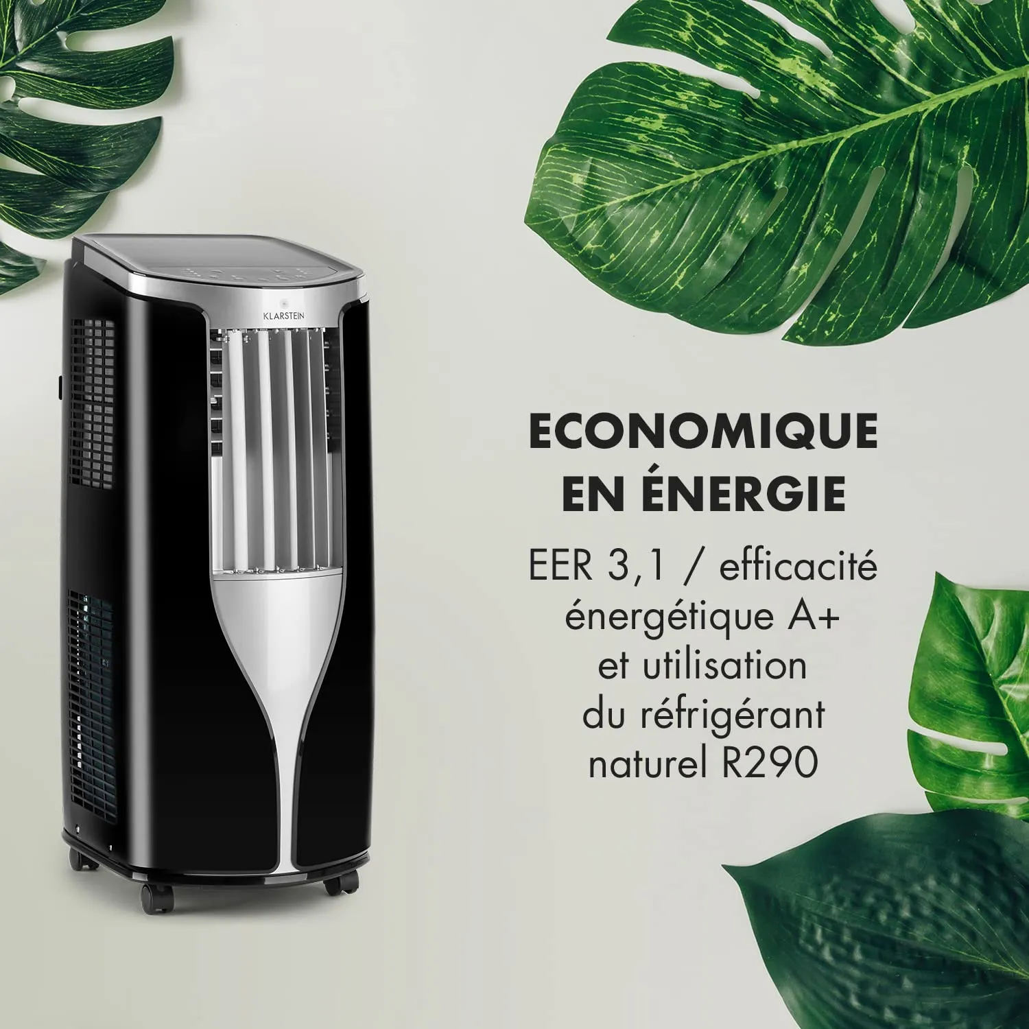 Klarstein climatiseur mobile 10000 BTU portable 3 en 1 silencieux
