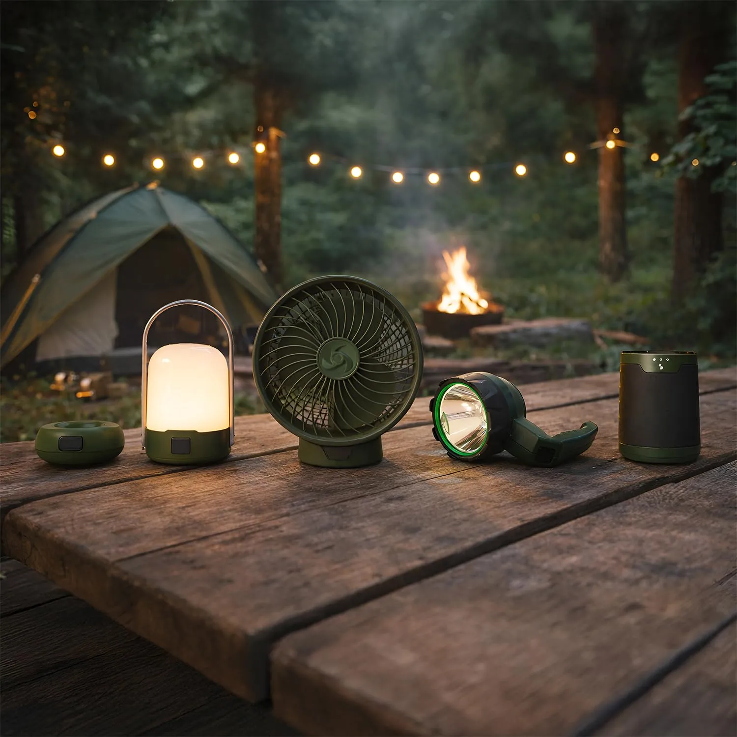 Beper P207ILO900 kit camping 3-en-1 ventilateur lampe lanterne