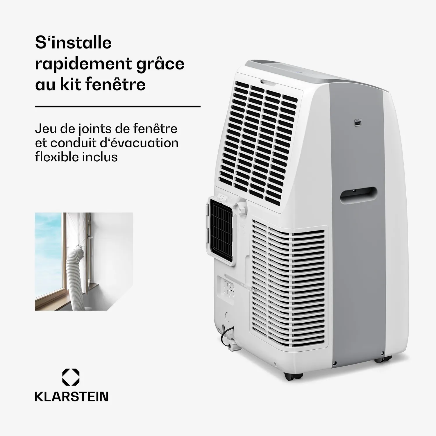 Klarstein Grandbreeze climatiseur mobile 16000BTU blanc
