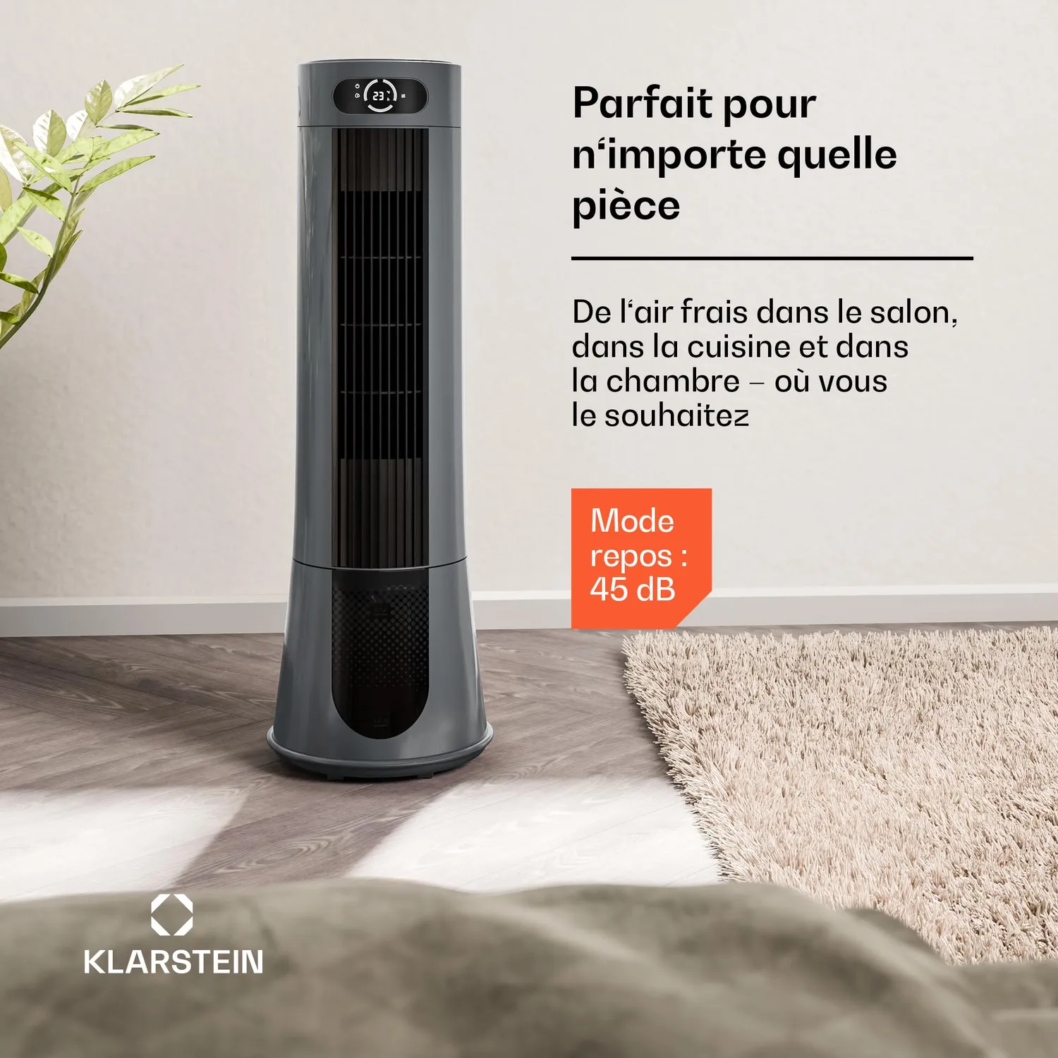 Klarstein Frost rafraîchisseur d'air 7L gris foncé 20m²