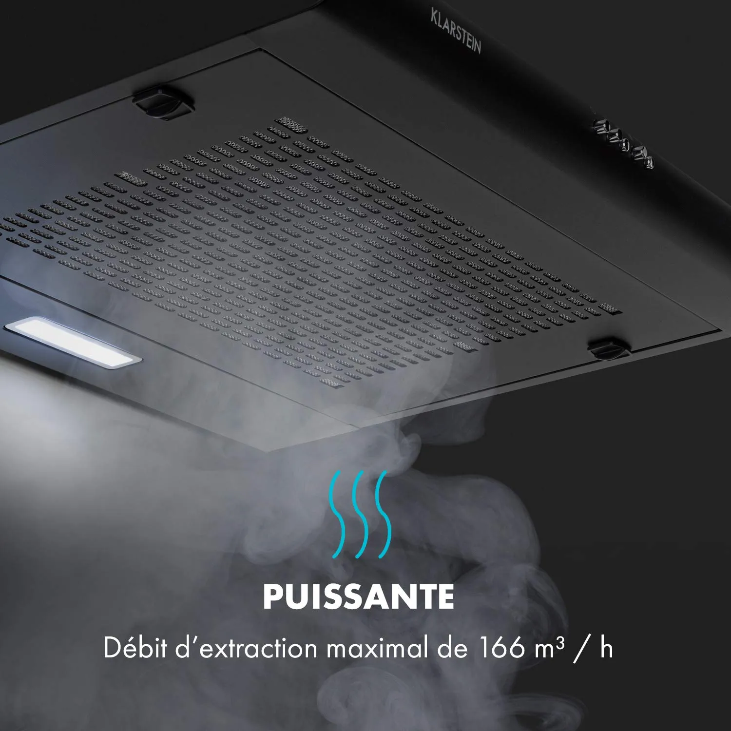 Klarstein Capannina hotte aspirante 60 cm noire