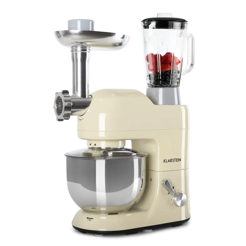 Klarstein robot pâtissier 5 L 3-en-1 1800W