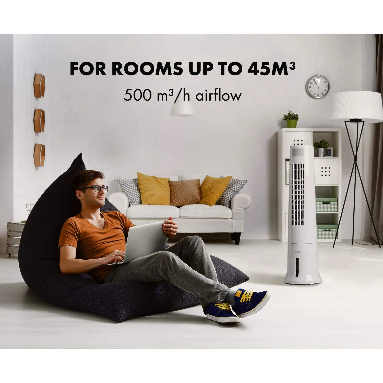 Klarstein Highrise rafraîchisseur d’air gris 2,5L tour