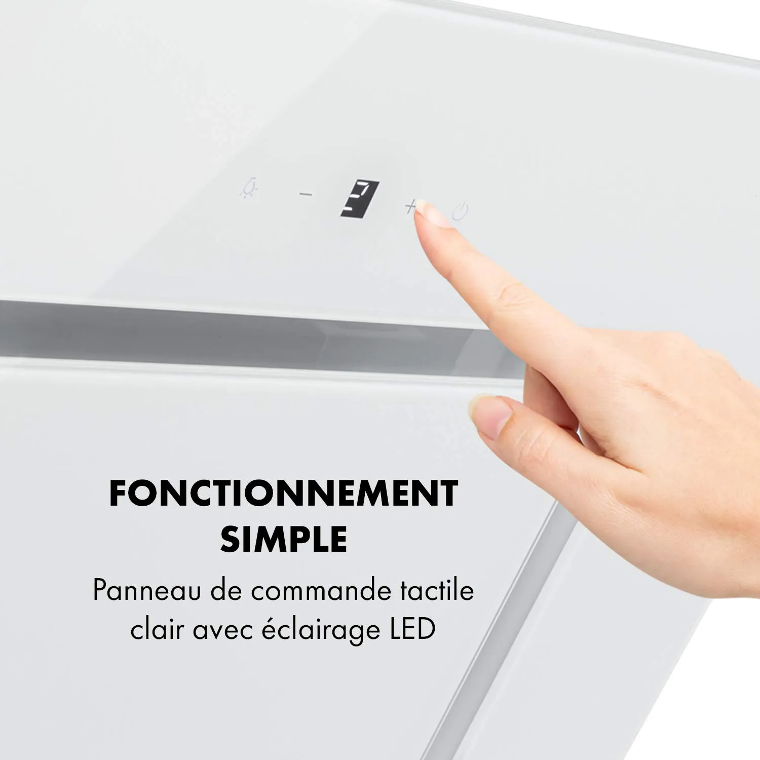 Klarstein Sofia hotte aspirante 60 cm blanc 300 m³/h