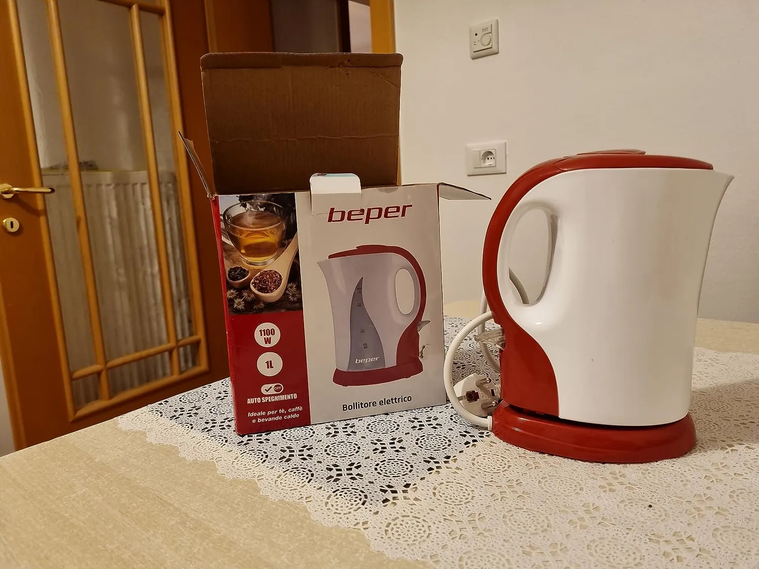 Beper P101BOL100 bouilloire électrique blanche 1,7 L