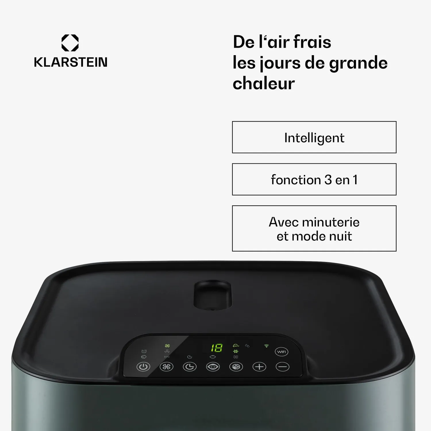 Klarstein Kraftwerk Eco Smart 11 clim mobile anthracite