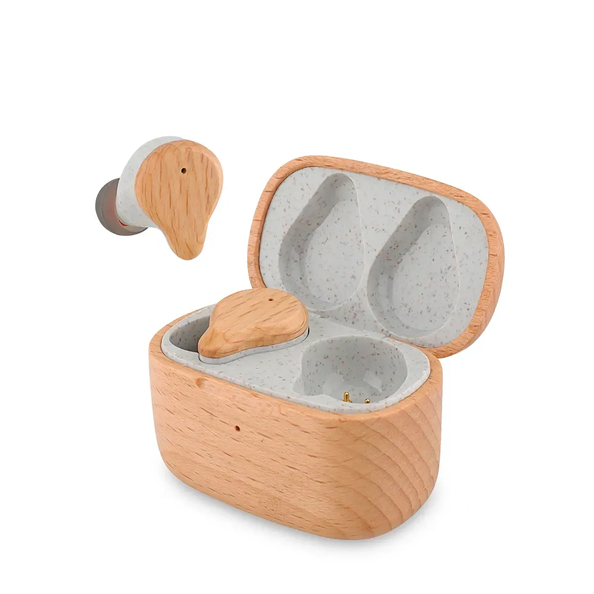 Prixton TWS163 Eco Wood écouteurs sans fil ENC bois