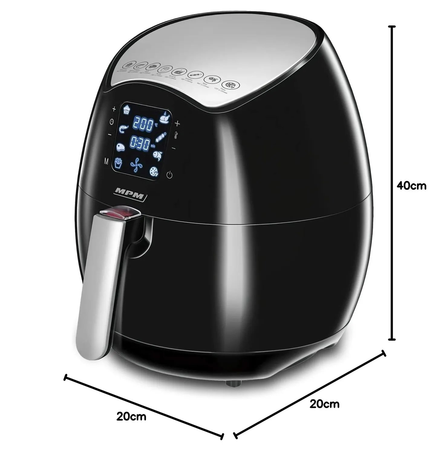 MPM MFR06 friteuse sans huile 4,5 L 8 programmes tactile