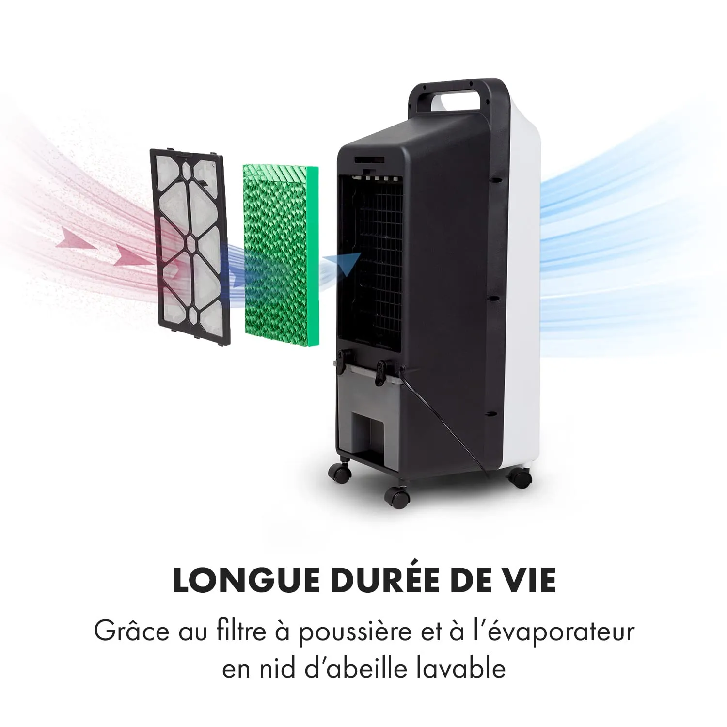 Klarstein rafraîchisseur d'air 4 en 1 5,5 L 45 W