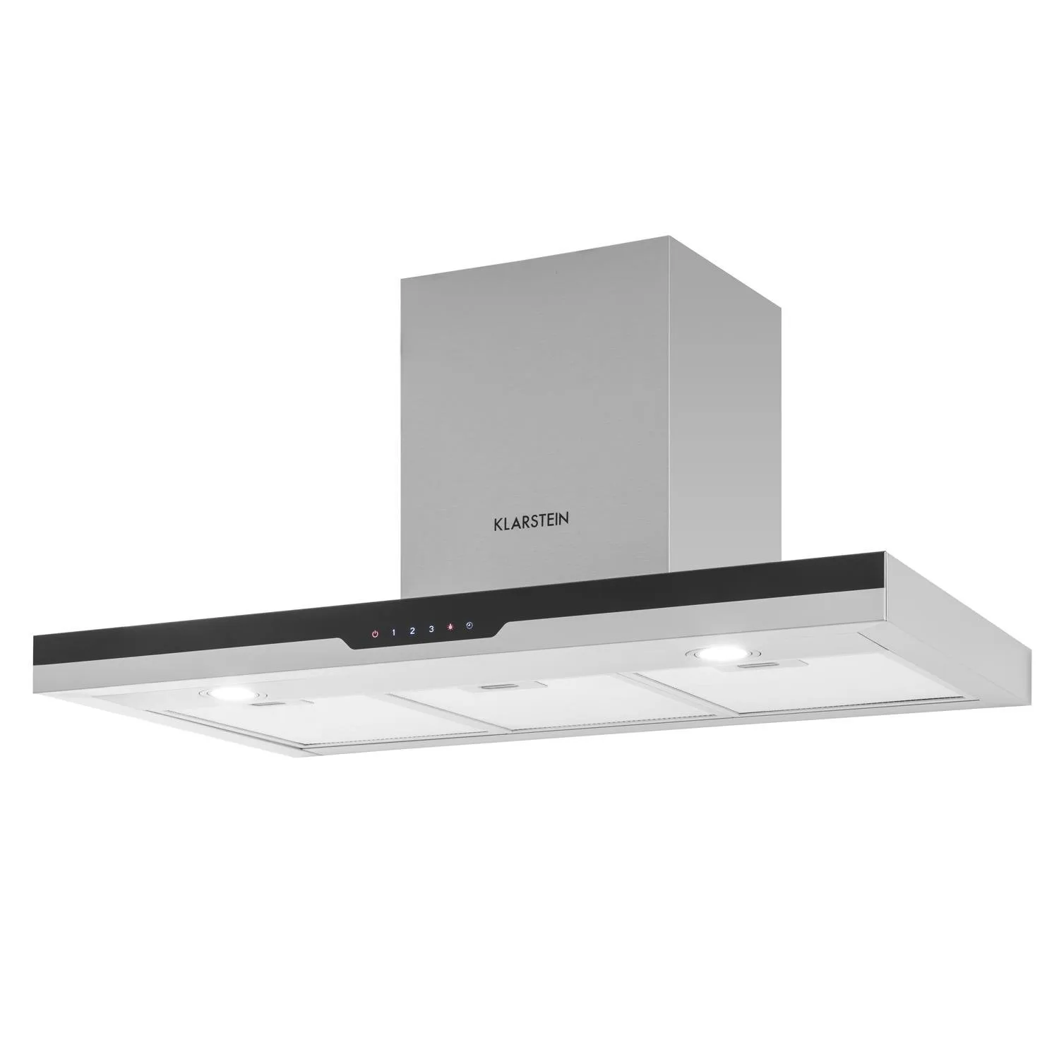 Klarstein Finessa hotte aspirante 90 cm 635 m³/h gris inox