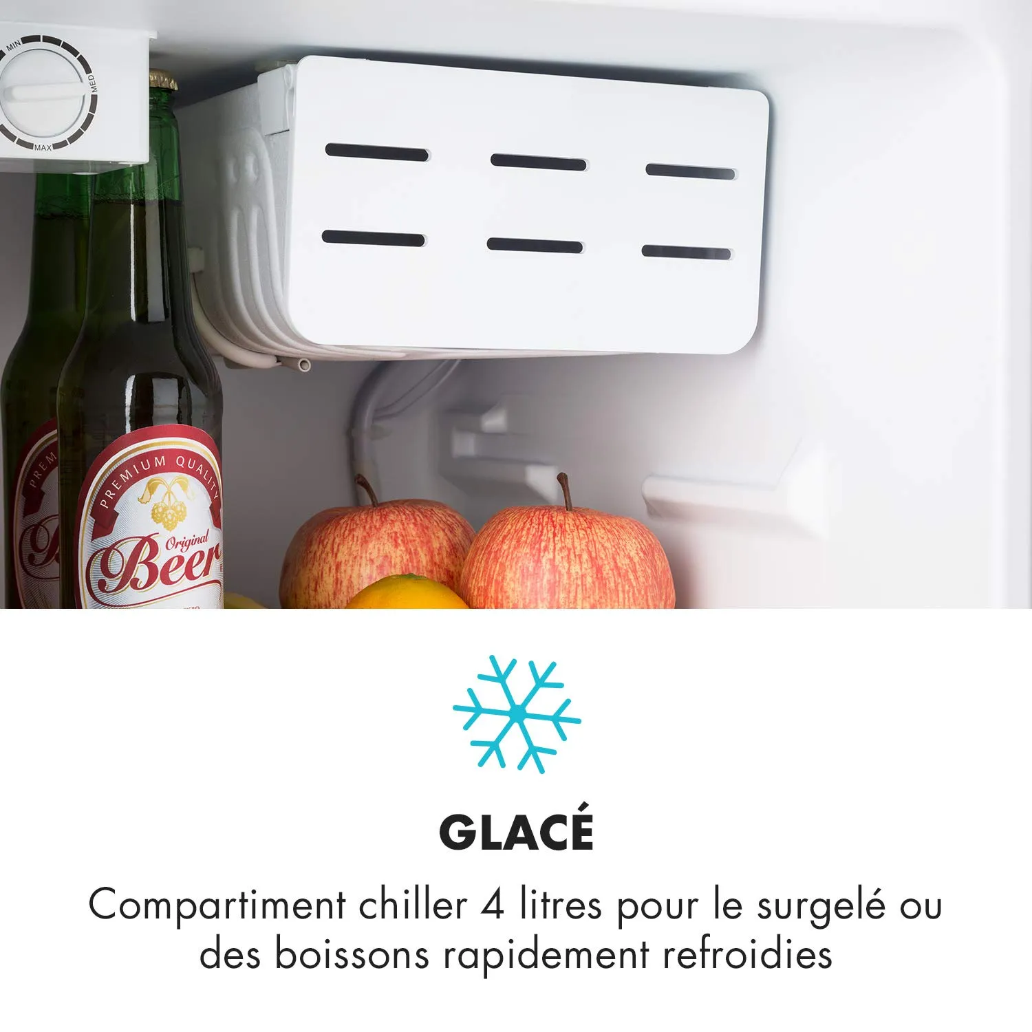 Klarstein Cool Kid mini frigo 66 L gris 42 dB