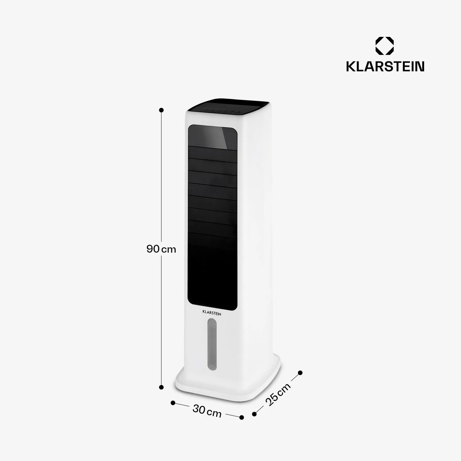 Klarstein Skytower 360° Smart rafraîchisseur blanc 6L 55dB