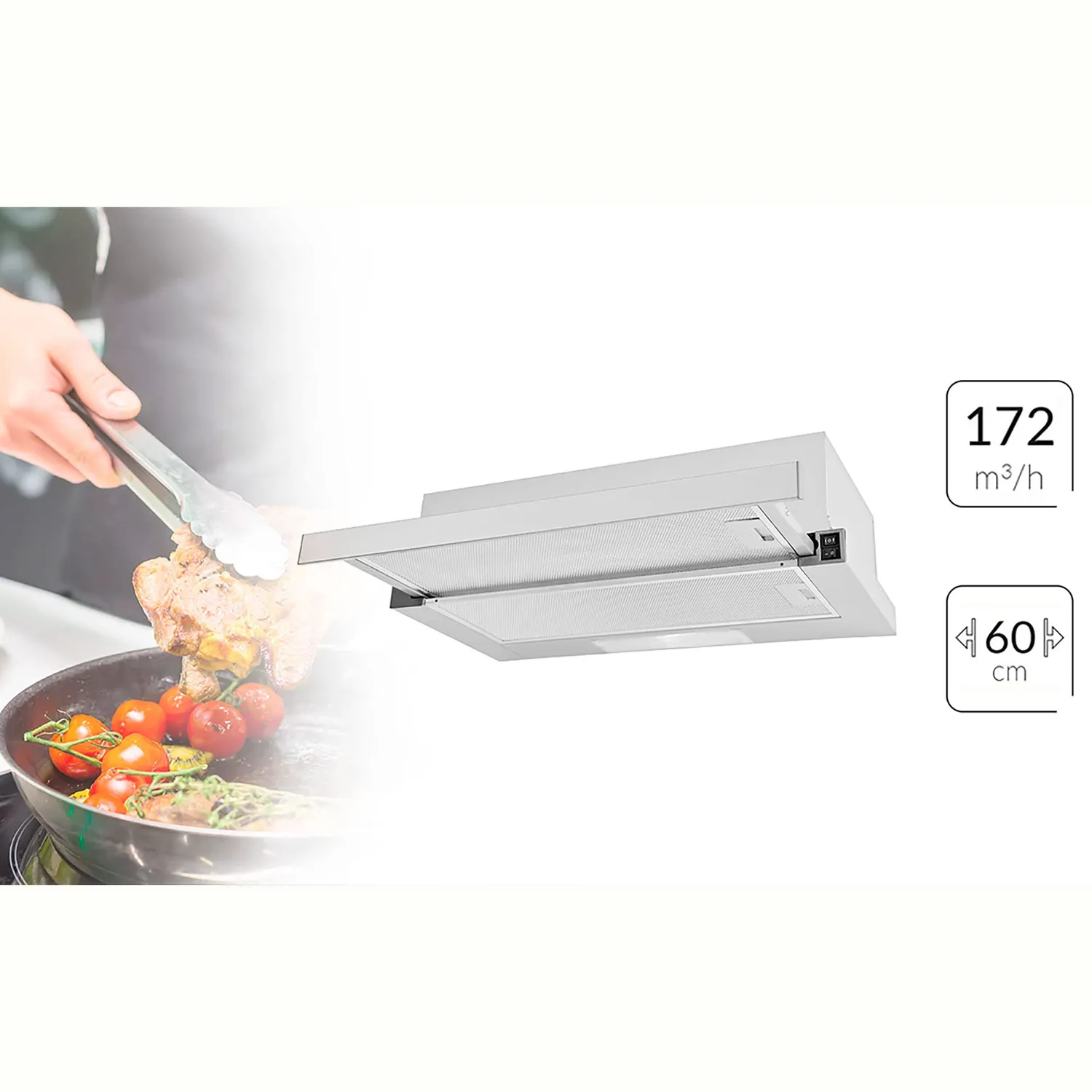 MPM-61-OS-65 hotte télescopique 172 m3/h