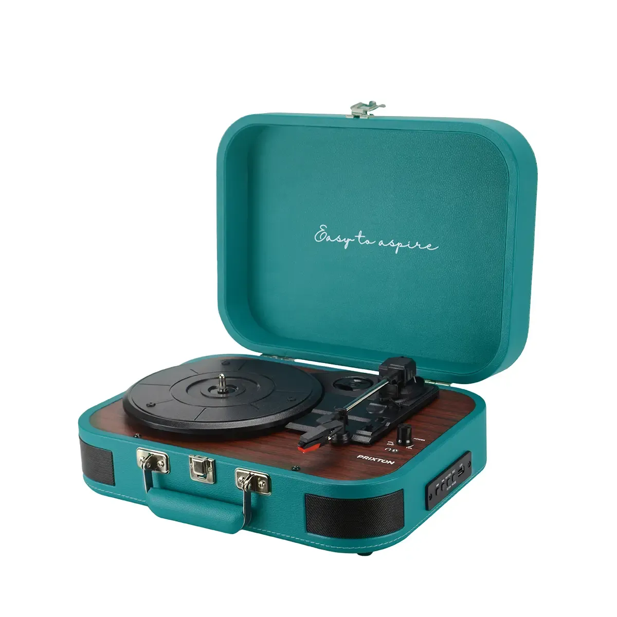 Prixton VC600 platine vinyle bleue avec enceintes