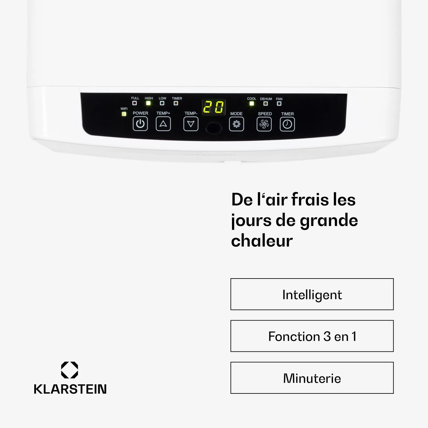 Klarstein climatiseur mobile 7000 BTU 4en1 silencieux