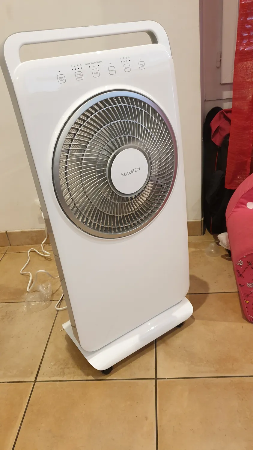 Klarstein Wildwater ventilateur humidificateur blanc