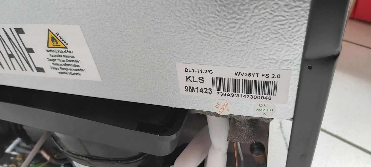 Klarstein Hudson réfrigérateur 88L noir inox