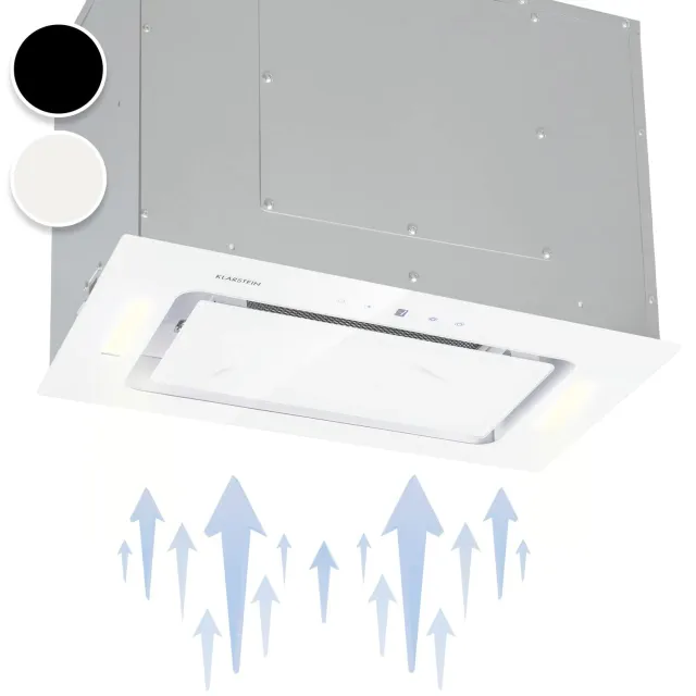 Klarstein Hektor hotte encastrable 52 cm blanc 530 m3/h