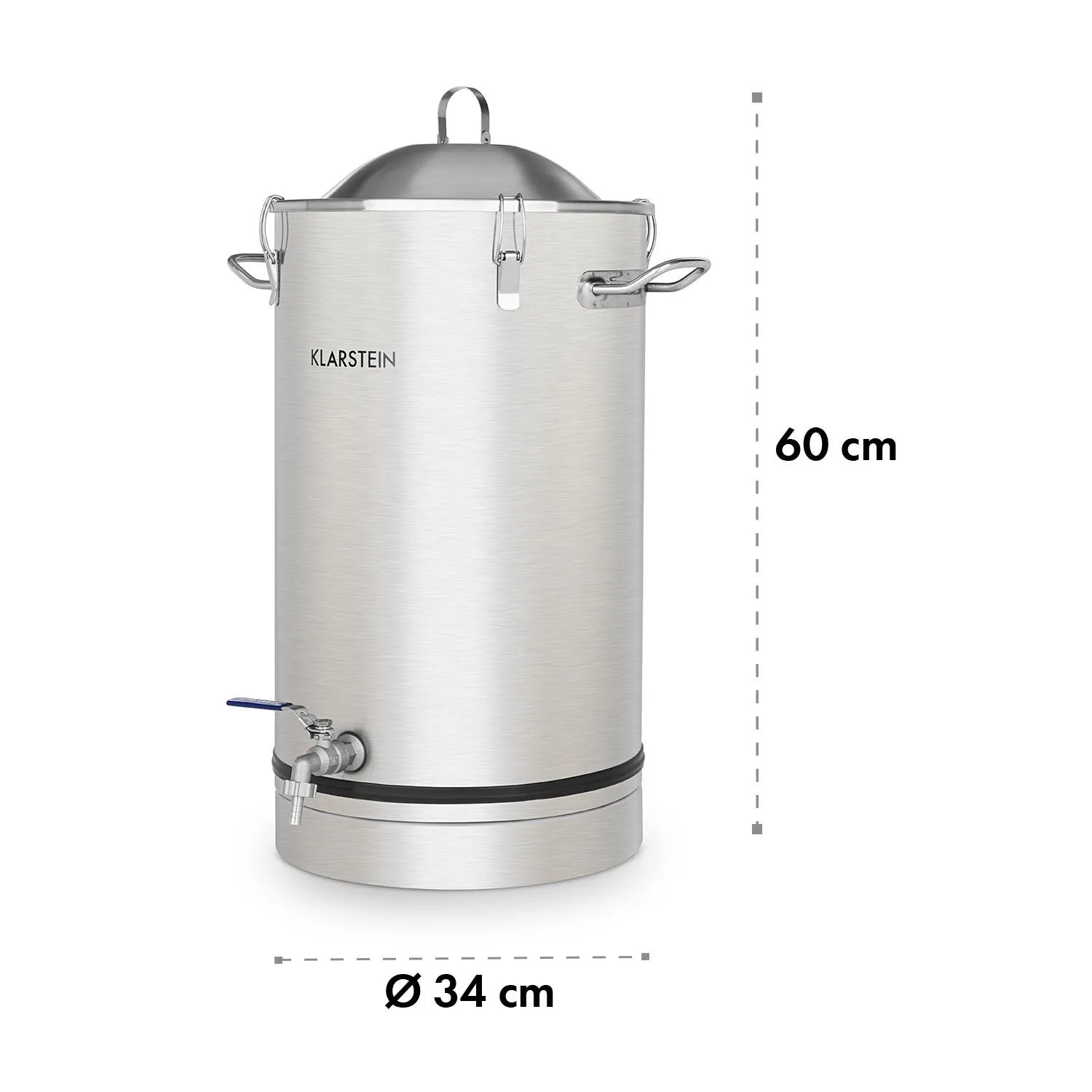 Klarstein Maischfest cuve de fermentation 30 L inox