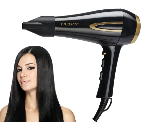 Beper P301ASC001 sèche-cheveux 2200 W noir or AC