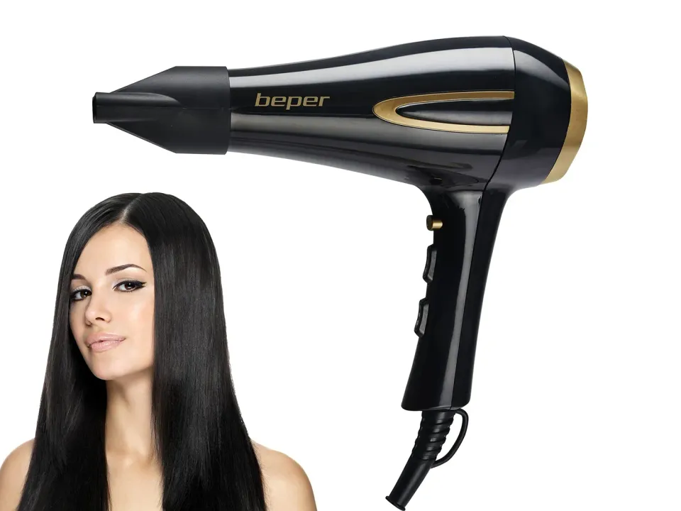 Beper P301ASC001 sèche-cheveux 2200 W noir or AC
