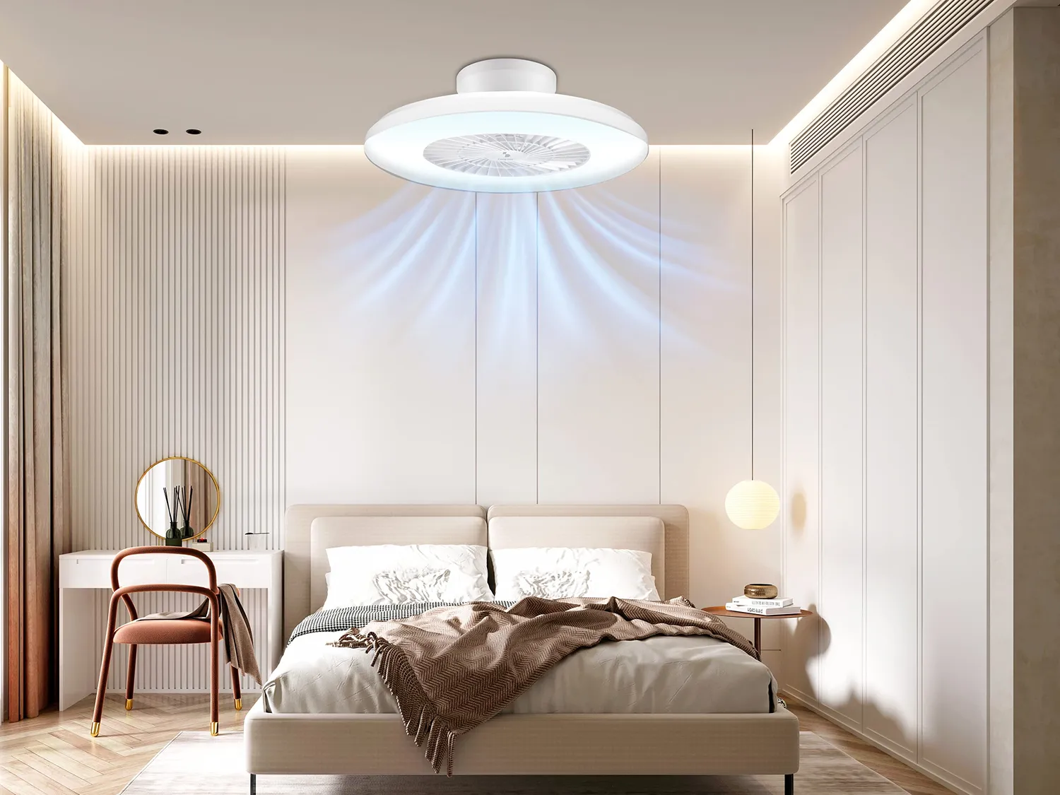 Beper P206VEN650 ventilateur plafond LED 60 cm 3 couleurs