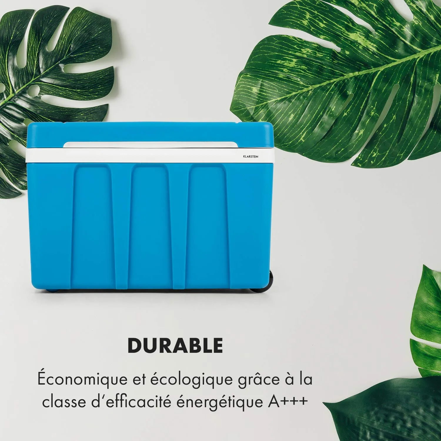 Klarstein BeerPacker glacière 50 L bleue 12V/230V roulettes