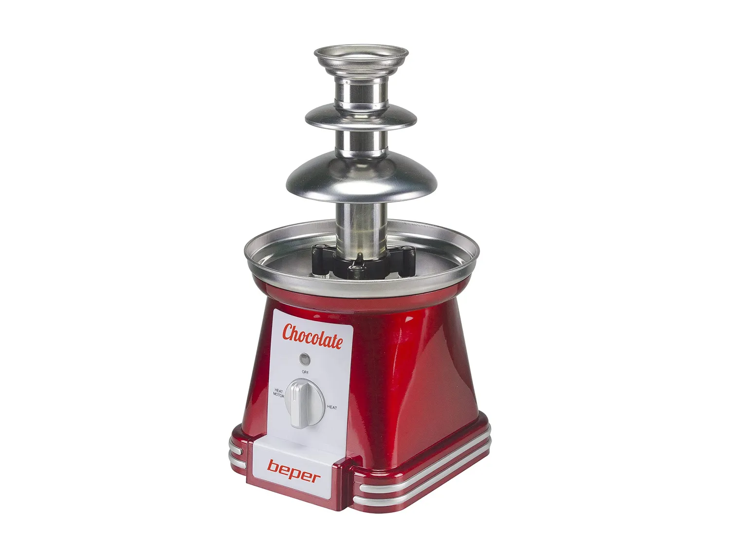 Beper P101CUD200 fontaine à chocolat 3 niveaux 750 ml inox