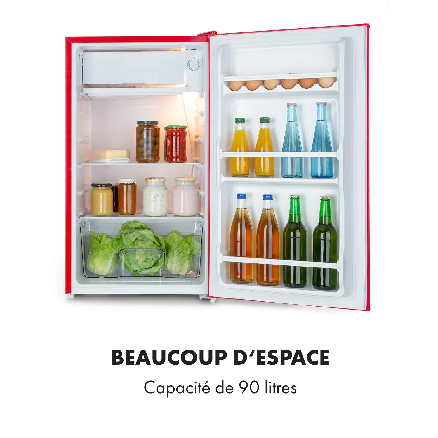 Klarstein Beercracker réfrigérateur 90 L rouge