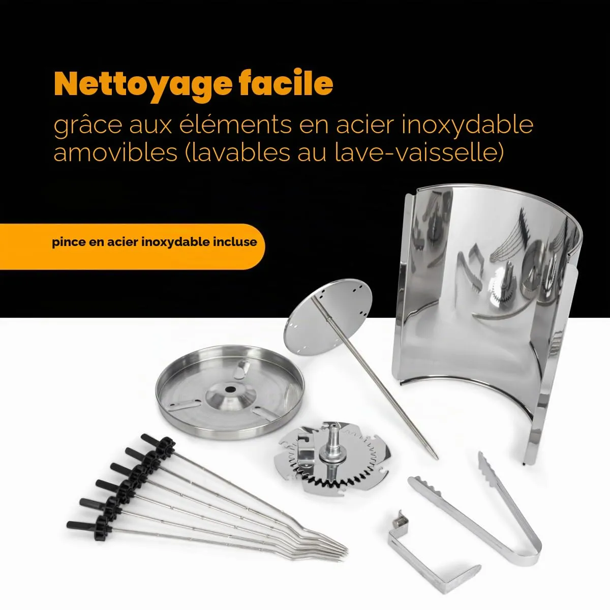Clatronic DVG 3686 grill vertical kebab 1400 W