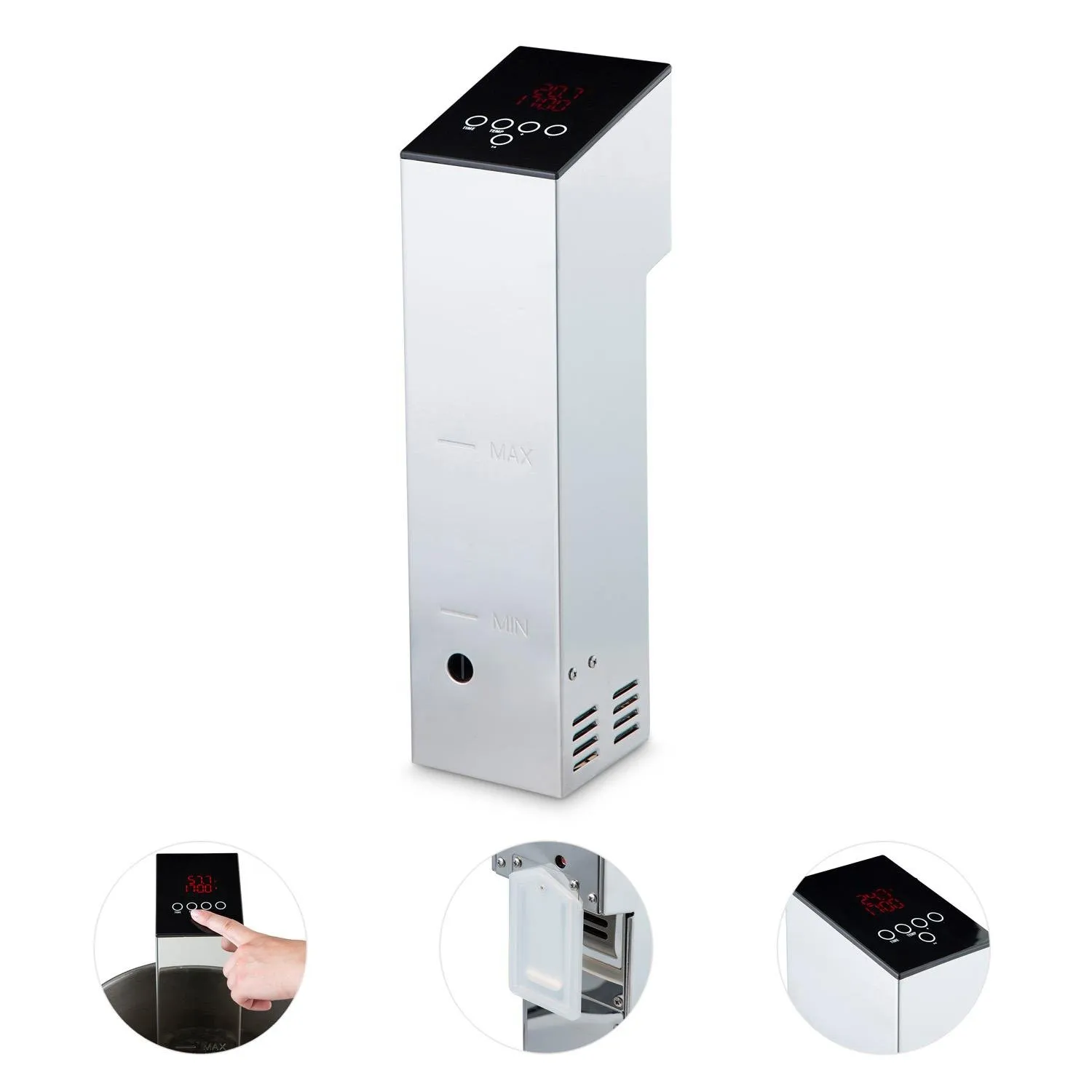 Klarstein Tastemaker Compact cuiseur sous-vide 1100W argent