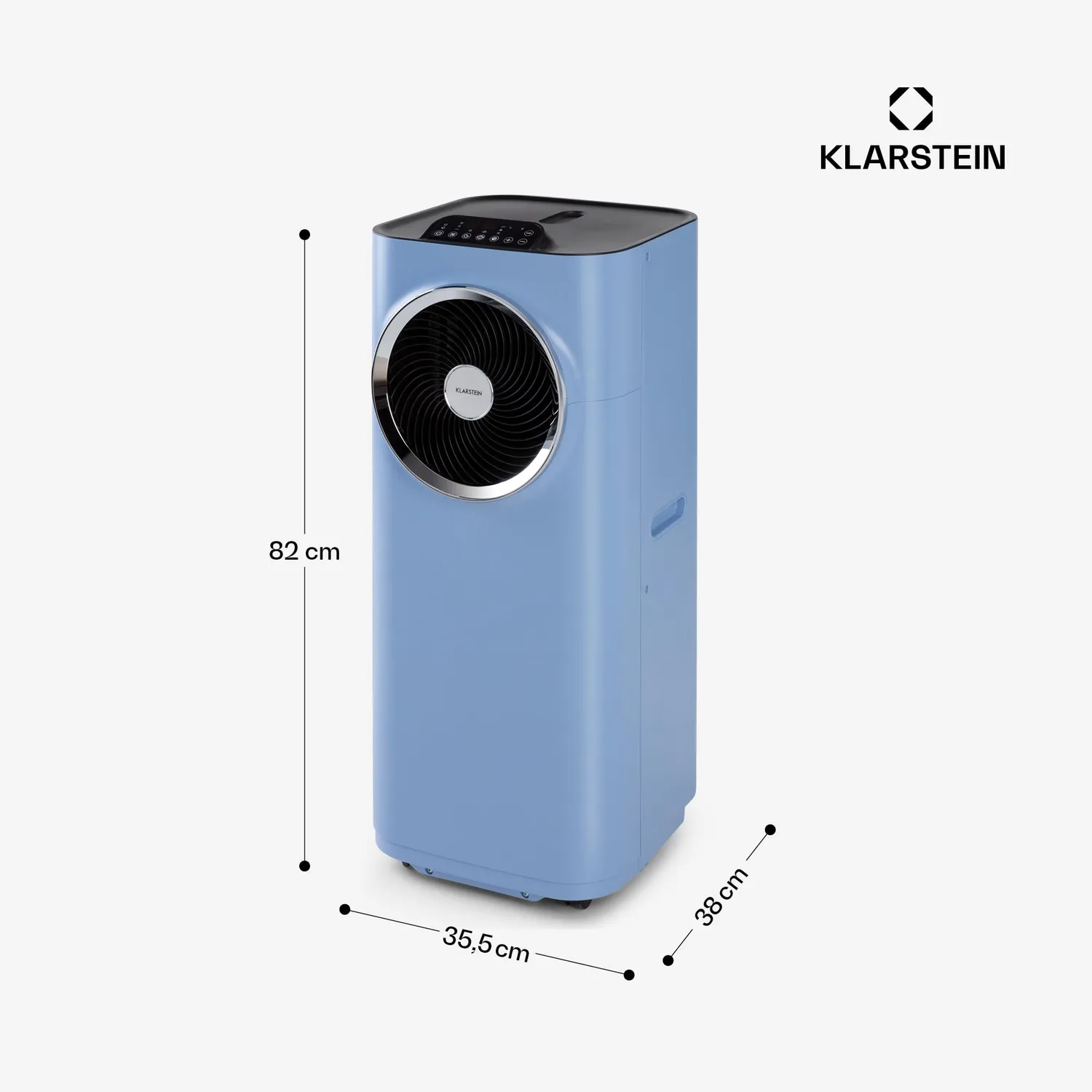 Klarstein Kraftwerk Smart climatiseur mobile bleu moyen 10000 BTU