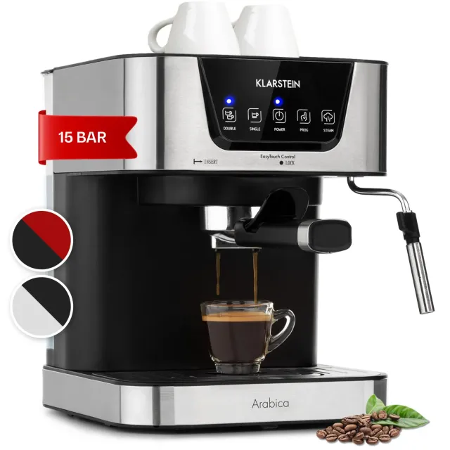Klarstein machine expresso 15 bars 1,5 L inox 1050 W