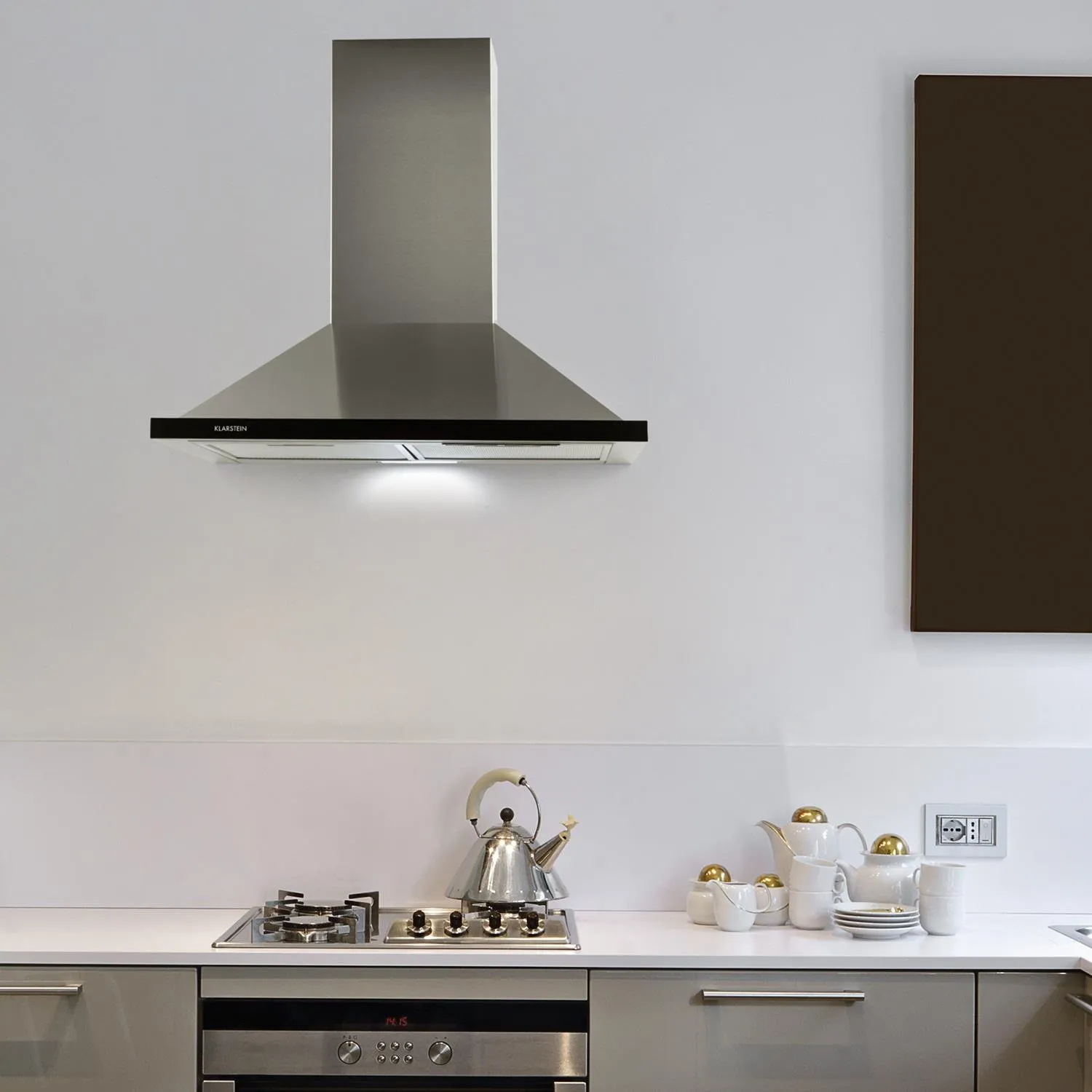 Klarstein Galina 60 hotte aspirante 60 cm argent