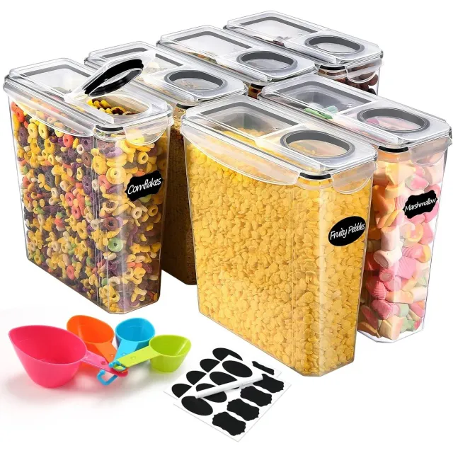YASHE Boîte Rangement 3.10L boîte alimentaire lot de 6 hermétique