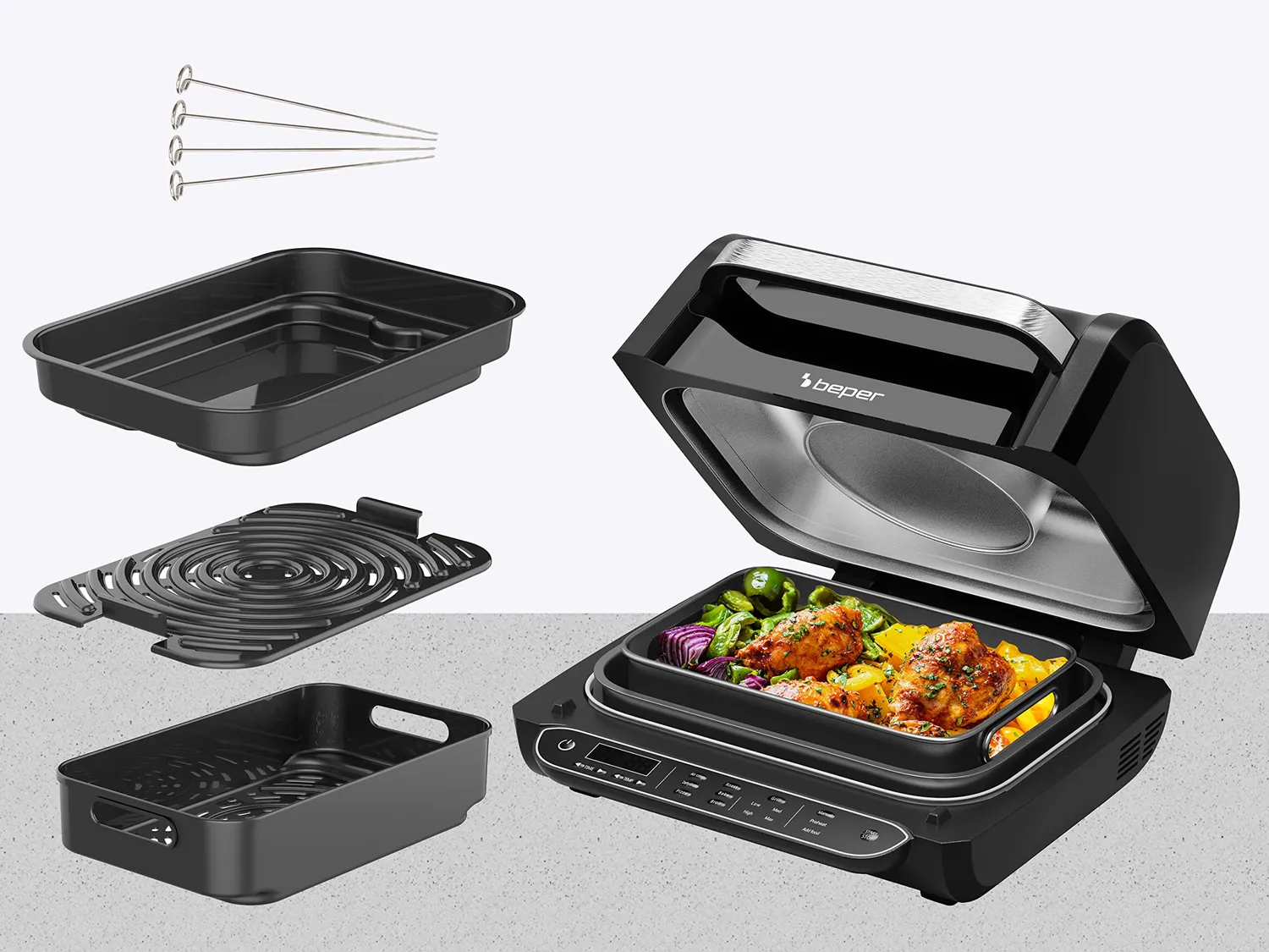 Beper Cucinotto P101FRI080 friteuse air chaud 8-en-1