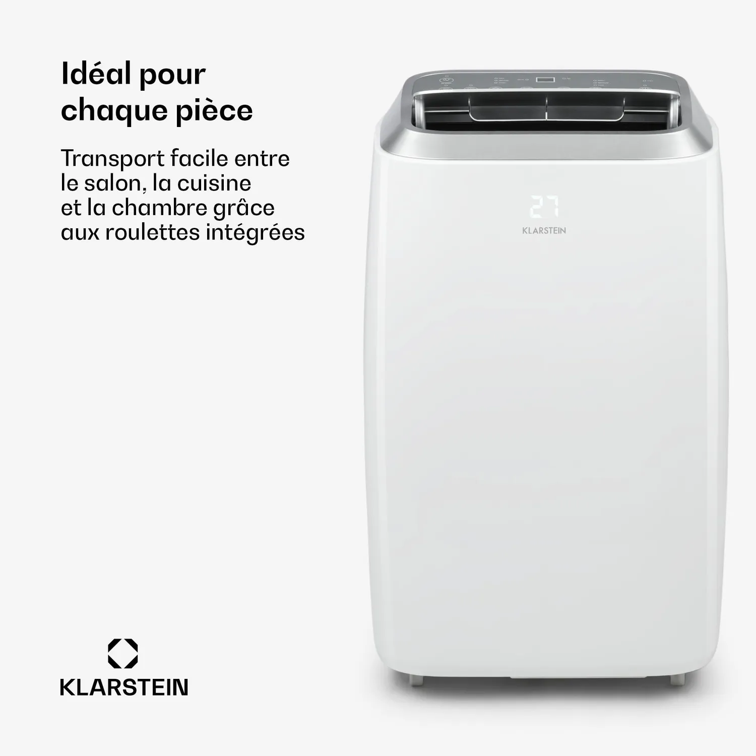 Klarstein climatiseur mobile 12000 BTU 4-en-1 silencieux