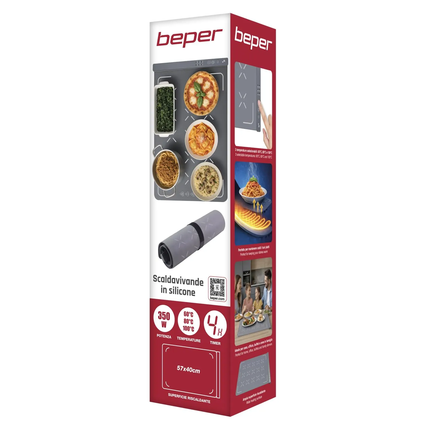 Beper P101TEM100 chauffe-plats silicone 350W 3 températures
