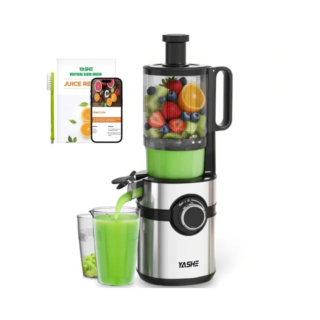 YASHE Extracteur de Jus 200W goulotte 12,7 cm