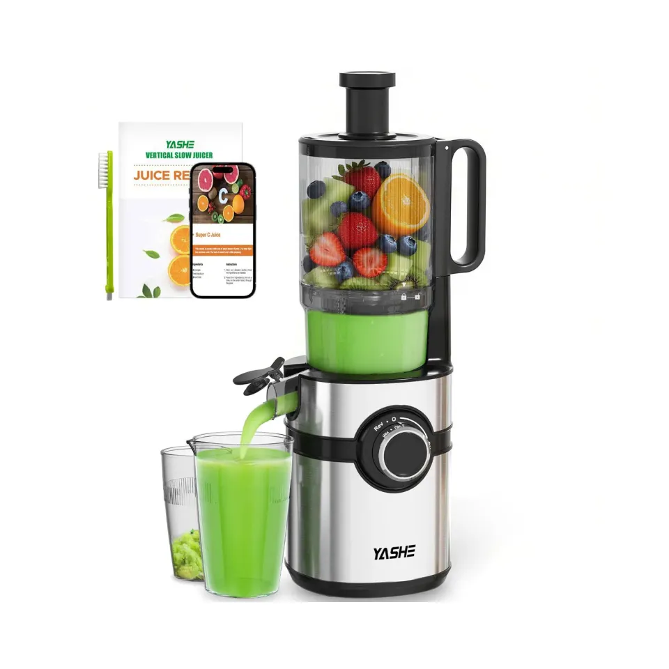 YASHE Extracteur de Jus 200W goulotte 12,7 cm