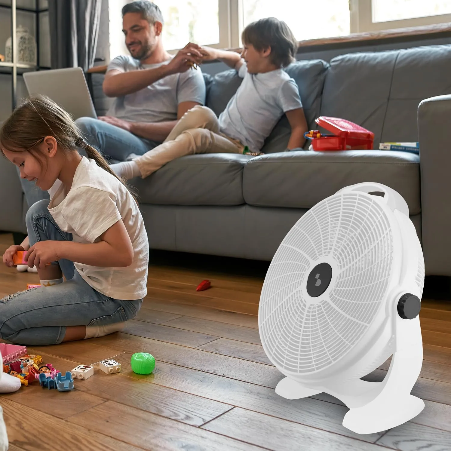 Beper P206VEN561 ventilateur sur pied 50 cm 5 pales 3 vitesses
