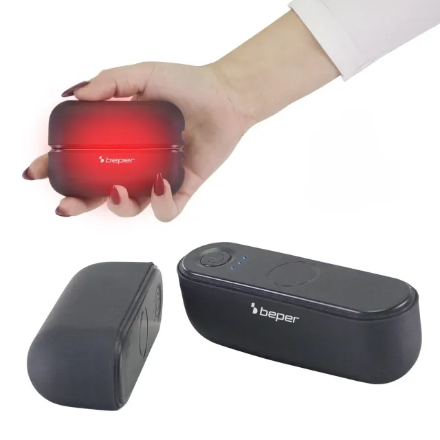Beper P203TFO050 chauffe-mains rechargeable USB-C 2-en-1 3 niveaux