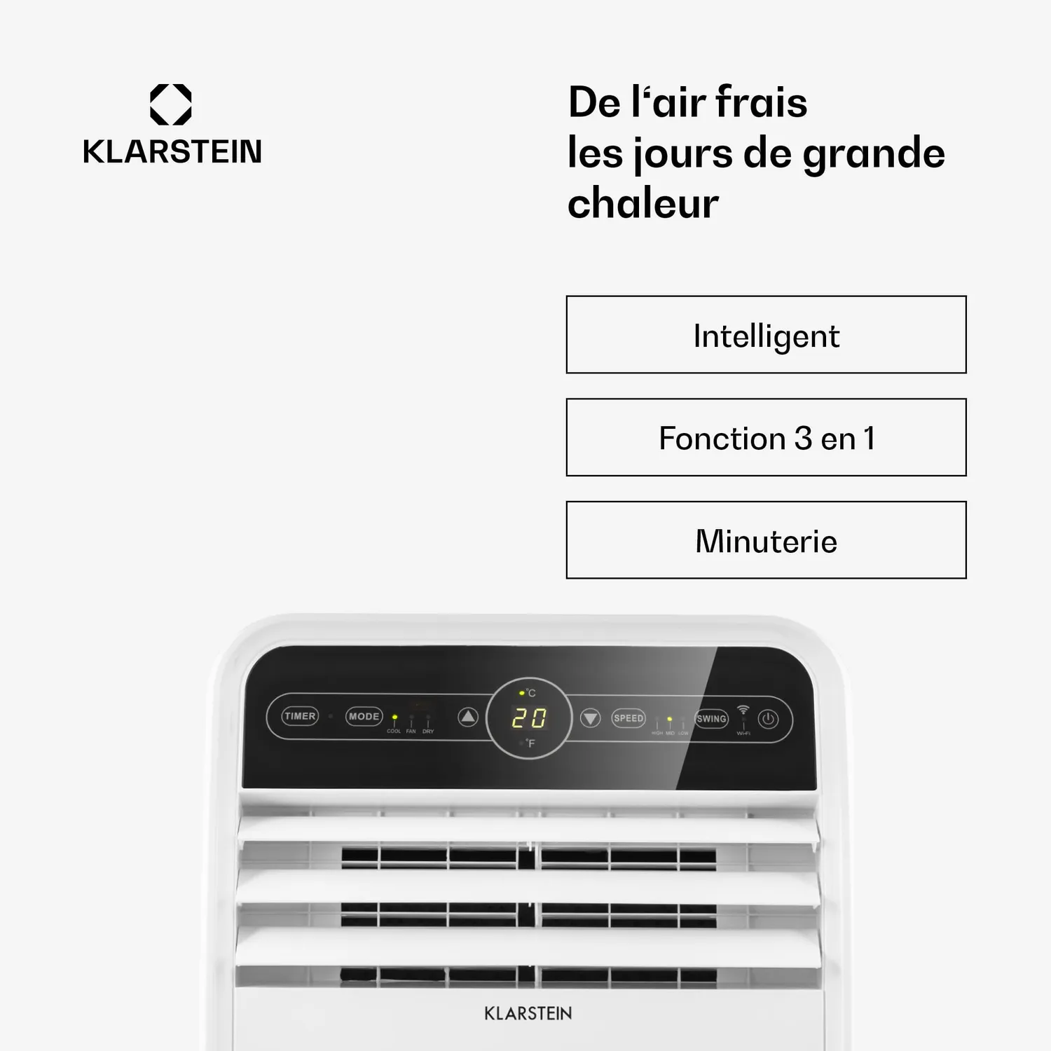 Klarstein Smart 12000 BTU clim mobile connectée 4 en 1