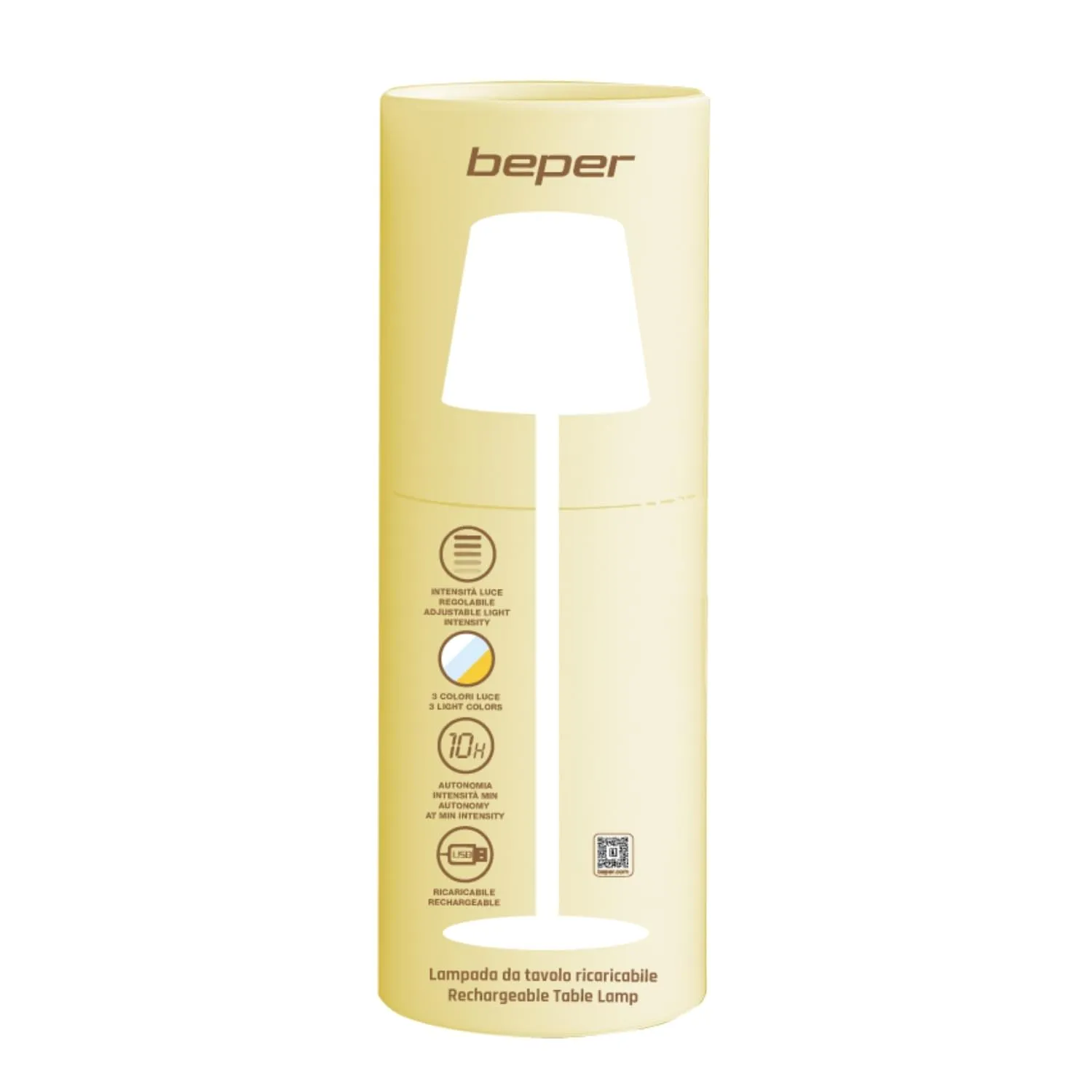 Beper P207ILI207 lampe table rechargeable LED USB