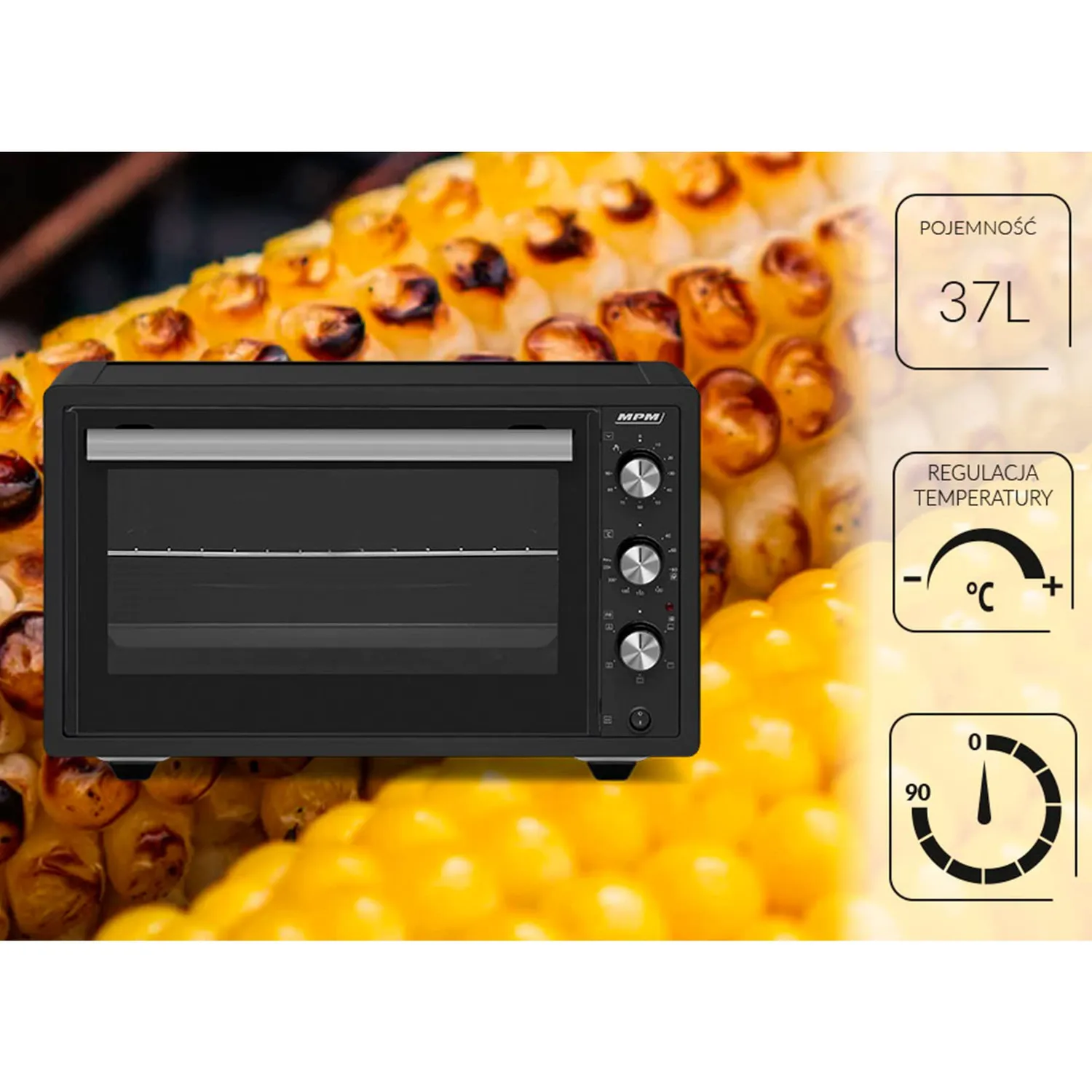 MPM MPE-10/T four électrique 37 L convection noir