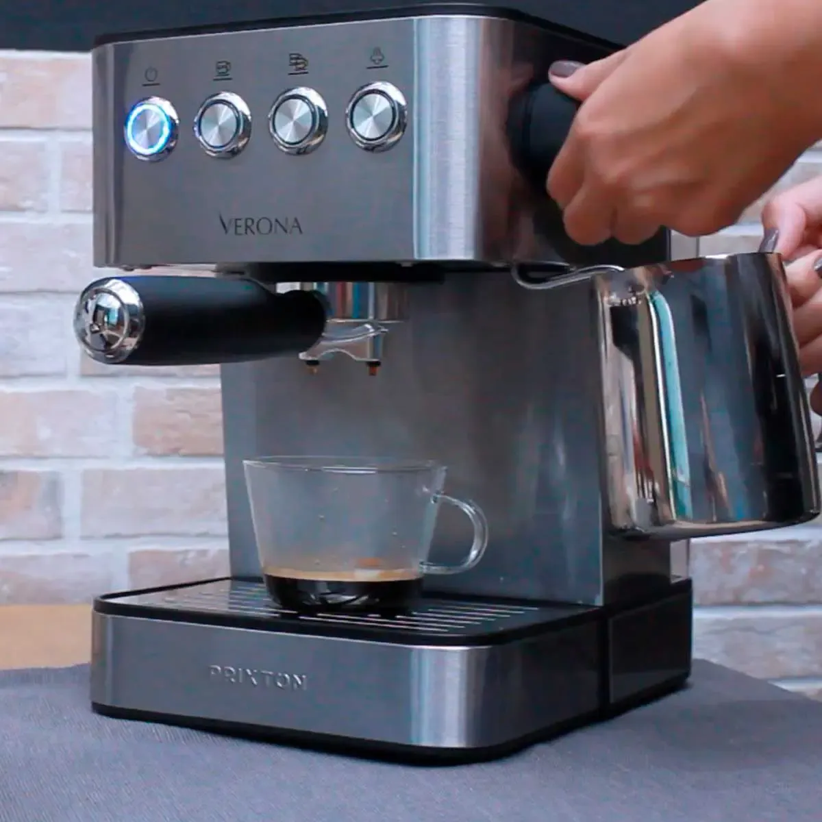 Prixton Verona machine à café expresso 20 bars inox