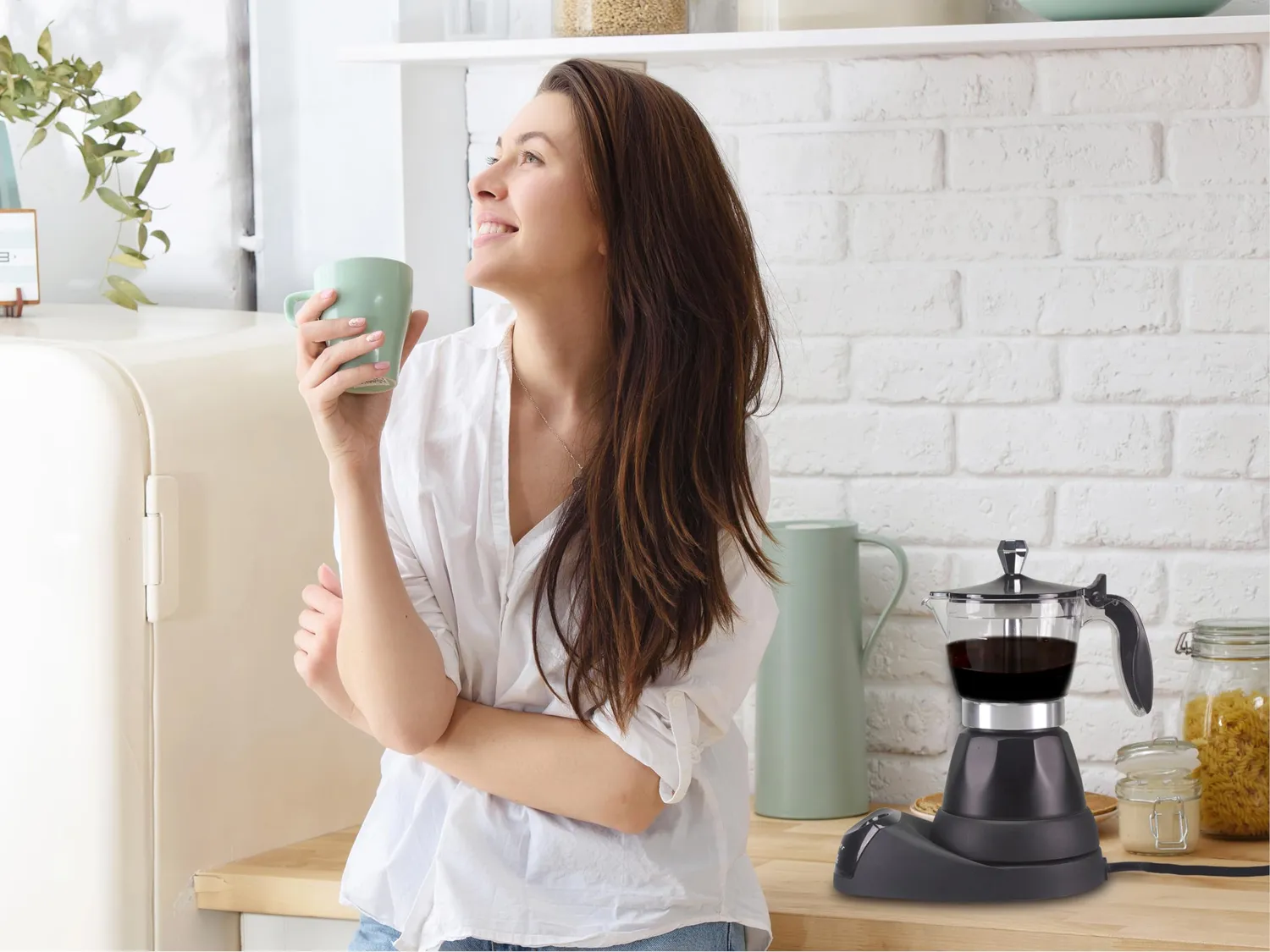Beper Lucilla BC.040N cafetière moka électrique 3 tasses