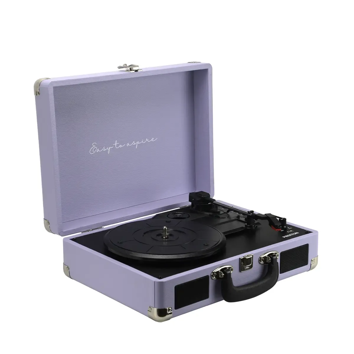 Prixton VC400 platine vinyle lilas avec enceintes